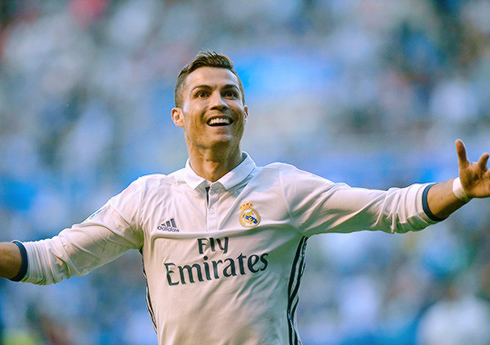 Cristiano Ronaldo joy after scoring again for Real Madrid