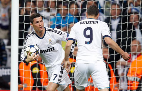 Cristiano Ronaldo leading the remontada in Real Madrid 2-0 Borussia Dortmund, for the UEFA Champions League 2013