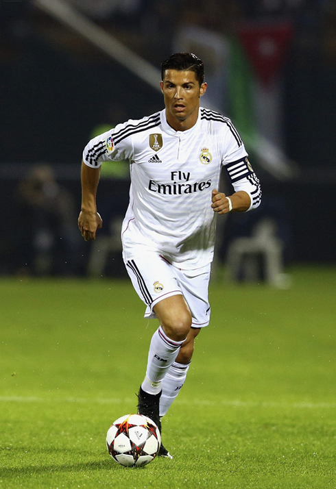 Cristiano Ronaldo playing for Real Madrid in Dubai