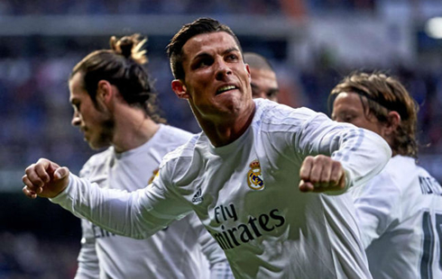 Cristiano Ronaldo shows all his fury after he scores in Real Madrid 3-1 Real Sociedad