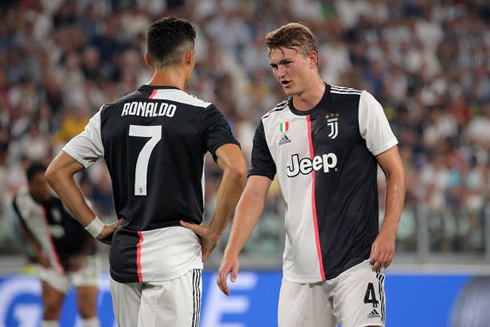 Cristiano Ronaldo and de Ligt in Juventus in 2019