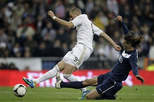Karim Benzema right foot strike for Real Madrid in 2012