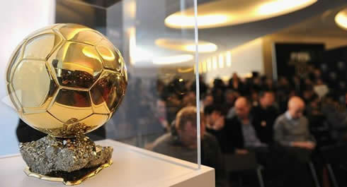 The FIFA Balon d'Or, Best Player of the Year 2011-2012 trophy/award
