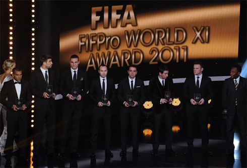 FIFA FIFPro XI, Best line-up of the year (2011-2012) awards