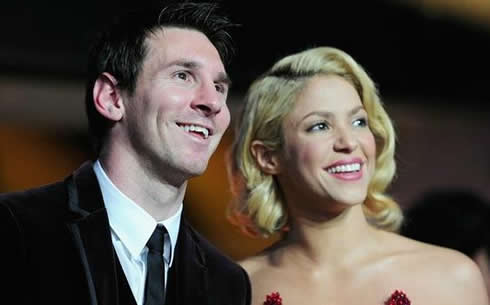 Shakira and Lionel Messi photo at FIFA Balon d'Or 2011-2012 gala and ceremony