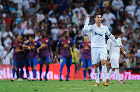 Cristiano Ronaldo frustrated against Barcelona