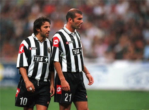 Zinedine Zidane and Alessandro del Piero, in Juventus FC