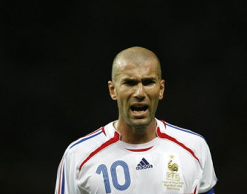 Zinedine Zidane in the France National Team, wearing the number 10 jersey/shirt