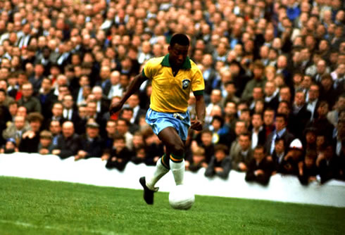 Pelé playing for the Brazilian National Team