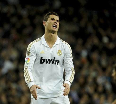 Cristiano Ronaldo crying in Real Madrid 2012