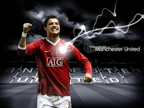 Cristiano Ronaldo in Manchester United wallpaper