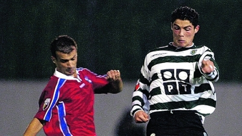 Cristiano Ronaldo early years in Sporting CP, in 2001-2002