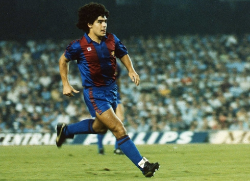 Diego Armando Maradona as a Barcelona player