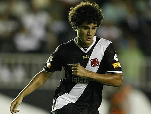 Philippe Coutinho playing for Vasco da Gama, in 2009-2010