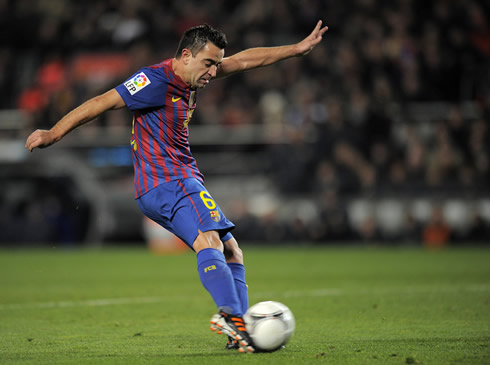 Xavi Hernandez shooting in Barcelona 2012