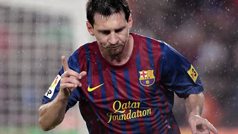 Lionel Messi quiet goal celebration at Barcelona, in 2012