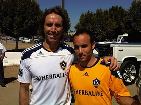 Steve Nash and American soccer star, Landon Donovan