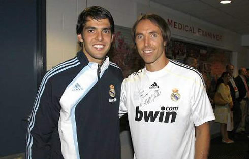 Steve Nash with Kaká at Real Madrid, in 2009