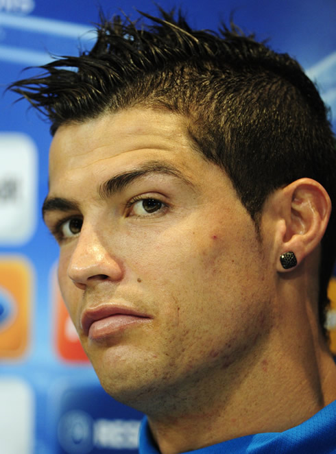 Cristiano Ronaldo new haircut and hairstyle, in 2012