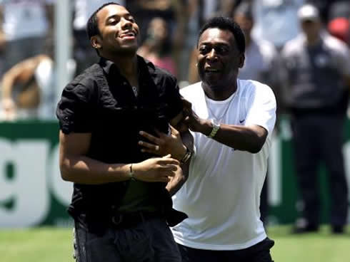 Robinho and Pelé