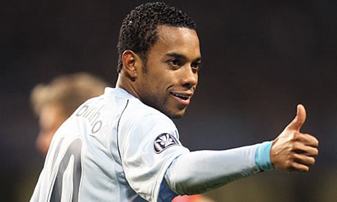 Robinho saying its all ok in Manchester City
