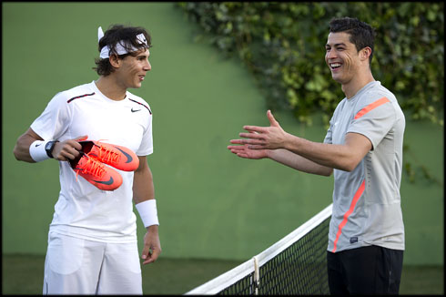 Cristiano Ronaldo and Rafael Nadal, Nike Mercurial Vapor VIII 8 cleats and boots in 2012