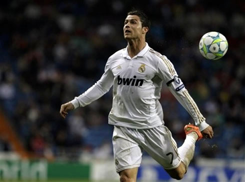 Cristiano Ronaldo artistic back heel, in a Real Madrid game for the UEFA Champions League 2012
