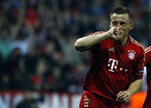 Ivica Olic playing for Bayern Munich in 2012
