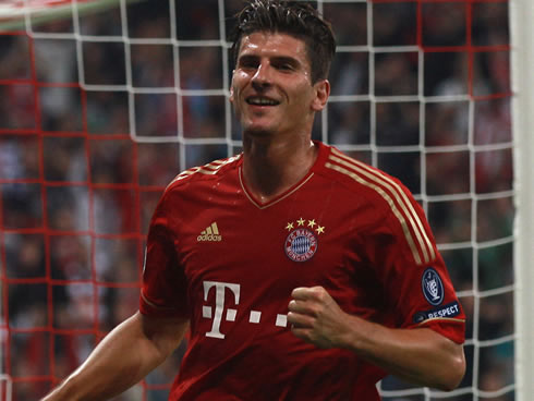 Mario Gomez Bayern Munich deadly forward, in 2012