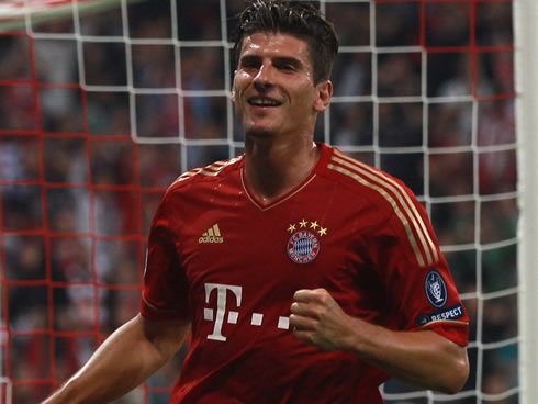 Mario Gomez Bayern Munich deadly forward, in 2012