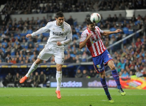 Cristiano Ronaldo header goal in Real Madrid vs Sporting Gijón, in 2012