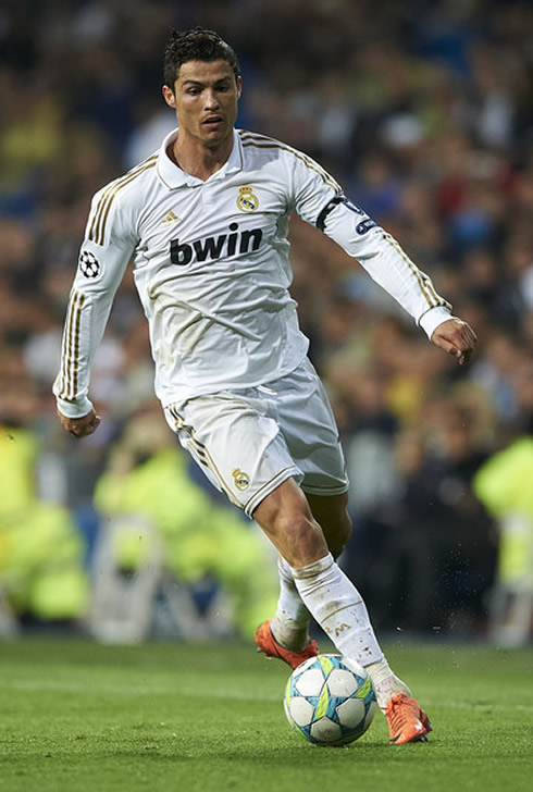 Cristiano Ronaldo in action for Real Madrid, in 2012