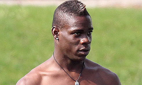 Mario Balotelli new haircut when he was a youngster in Italy