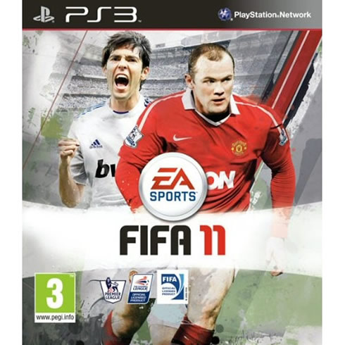 FIFA 11 cover, featuring Ricardo Kaká and Wayne Rooney in 2011