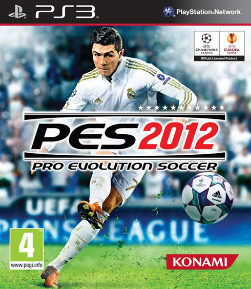 PES 2012 cover, featuring Cristiano Ronaldo in 2012