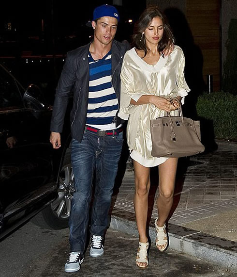 Cristiano Ronaldo and girlfriend, Irina Shayk, in a night out in Madrid, in 2012