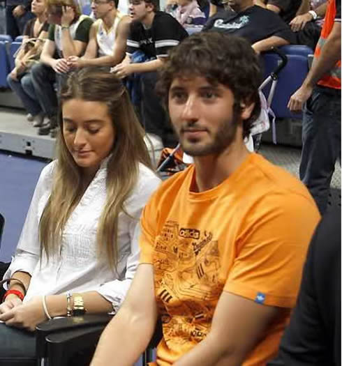 Esteban Granero and girlfriend/wife, Pilar, his Spanish WAG