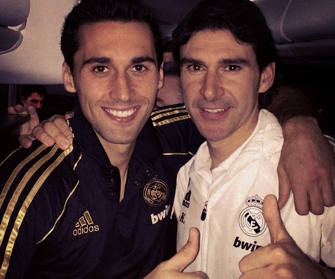 Arbeloa and Aitor Karanka photo in 2012