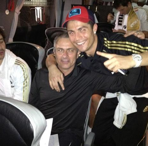 Cristiano Ronaldo friendship with José Mourinho, after winning La Liga in 2012