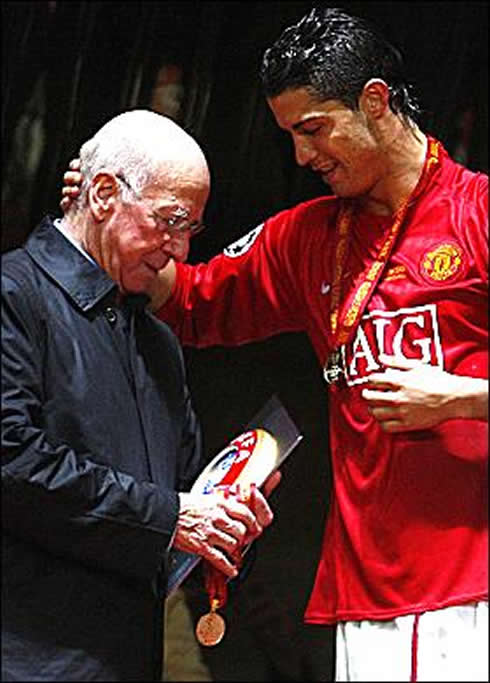 Sir Bobby Charlton and Cristiano Ronaldo friendship in Manchester United