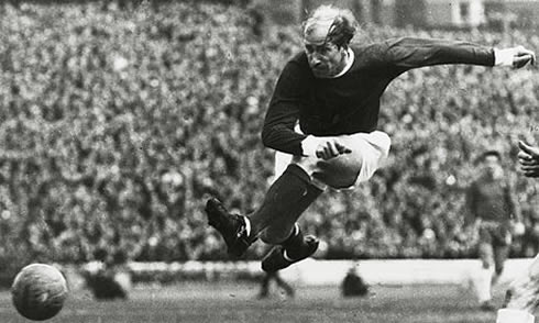 Sir Bobby Charlton left foot strike, in Manchester United