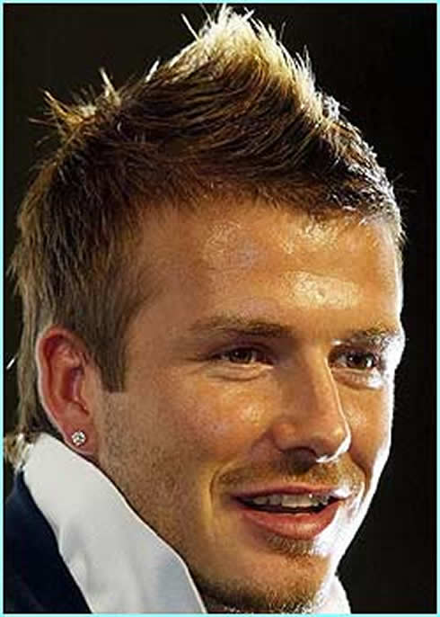 David Beckham spike hairstyle and hair cut