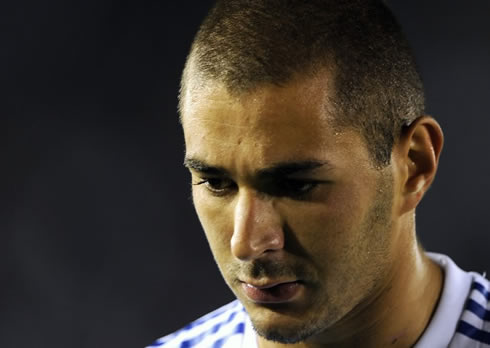 Karim Benzema focus and hair growing in Real Madrid 2012