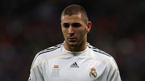Karim Benzema photo during a game for Real Madrid in 2012