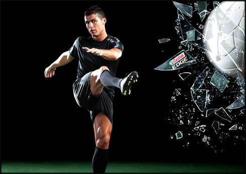 Cristiano Ronaldo, The Machine 'Maquina', in a new film/documentary for Castrol Edge live streaming challenge/game and test, in 2012
