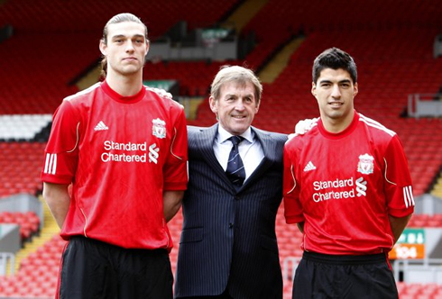 Luis Suárez and Andy Carroll presentation in Liverpool, in 2011