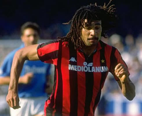 Ruud Gullit playing for AC Milan