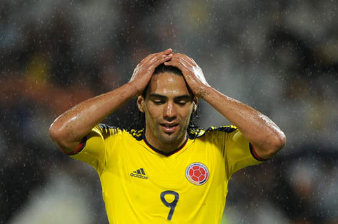 Radamel Falcao desperated and frustrated in the Colombian National Team