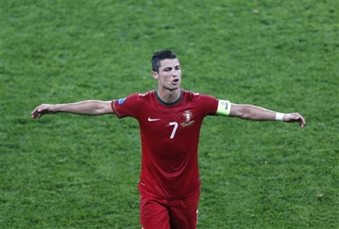 Cristiano Ronaldo unhappy with his performance for the Portuguese National Team, in the EURO 2012