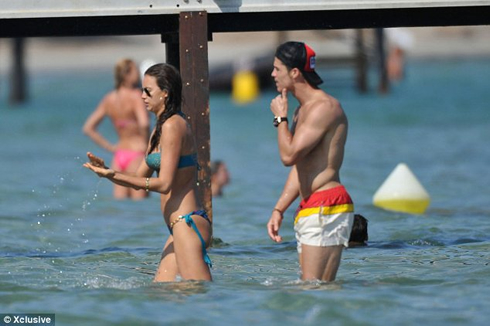 Cristiano Ronaldo and Irina Shayk on the water together, in 2012